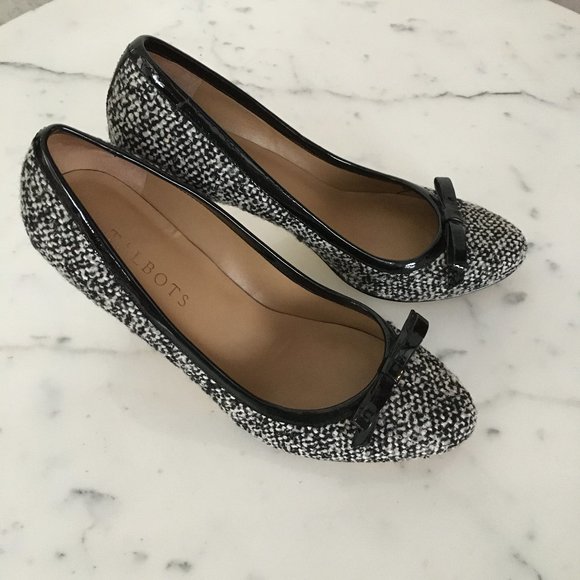 Talbots "Aubrey" Tweed Heel Bow Pump • 6.5M • MINT - Picture 2 of 8
